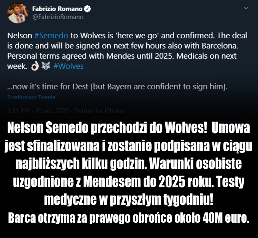 DOGADANE! SEMEDO ZMIENIA KLUB!